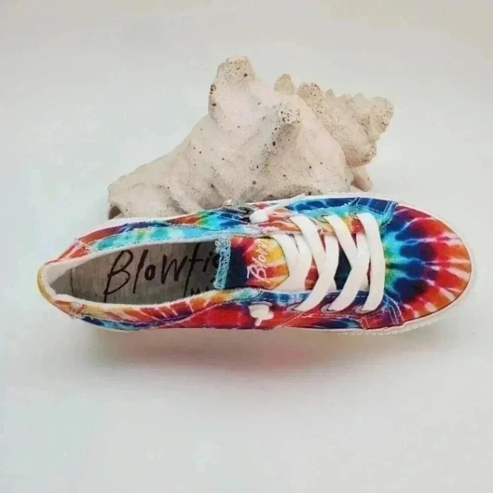 BUY ONE GET ONE FREE  Blowfish Fruit Slip On Sneaker Rainbow Tie-Dye Size 6.5 - Picture 5 of 6